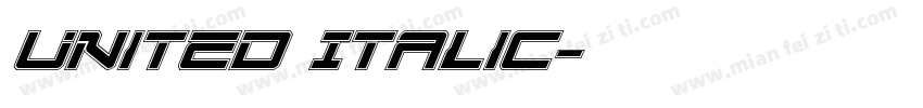 United Italic字体转换